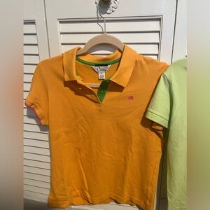 Lilly Pulitzer orange polo